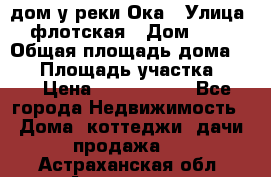 дом у реки Ока › Улица ­ флотская › Дом ­ 36 › Общая площадь дома ­ 60 › Площадь участка ­ 15 › Цена ­ 1 300 000 - Все города Недвижимость » Дома, коттеджи, дачи продажа   . Астраханская обл.,Астрахань г.